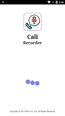 Quick Auto Call Recorder Pro android App screenshot 0